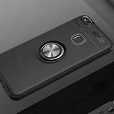Nevarium Huawei P10 Lite Uyumlu Kılıf Yüzüklü Silikon Range - Siyah