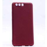 Nevarium Huawei P10 Uyumlu Kılıf Silikon Yumuşak Dokulu Premium- Bordo