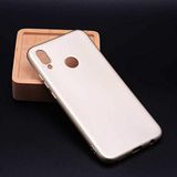 Nevarium Huawei P20 Lite Uyumlu Kılıf Silikon Yumuşak Dokulu Premium- Gold