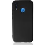 Nevarium Huawei P20 Lite Uyumlu Kılıf Yumuşak Dokulu Silikon First - Siyah