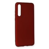 Nevarium Huawei P20 Pro Kılıf Yumuşak Dokulu Silikon Premium - Bordo