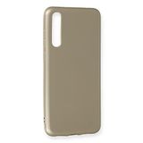 Nevarium Huawei P20 Pro Kılıf Yumuşak Dokulu Silikon Premium - Gold