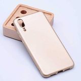 Nevarium Huawei P20 Uyumlu Kılıf Silikon Yumuşak Dokulu Premium- Gold