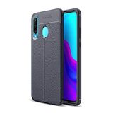 Nevarium Huawei P30 Lite Uyumlu Kılıf Deri Dokulu Kamera Korumalı Silikon - Lacivert