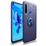 Nevarium Huawei P40 Lite E Uyumlu Kılıf Yüzüklü Silikon Range - Mavi