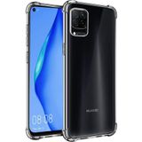 Nevarium Huawei P40 Lite Kılıf Anti Shock Köşe Korumalı Darbe Emici Sert Silikon Olex