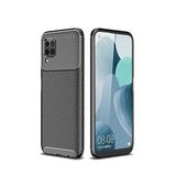 Nevarium Huawei P40 Lite Uyumlu Kılıf Karbon Dokulu Silikon - Siyah