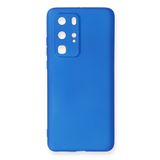 Nevarium Huawei P40 Pro Kılıf Yumuşak Dokulu Silikon Premium - Mavi