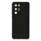 Nevarium Huawei P40 Pro Kılıf Yumuşak Dokulu Silikon Premium - Siyah