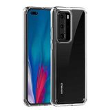 Nevarium Huawei P40 Pro Uyumlu Kılıf Şeffaf Sert TPU Silikon