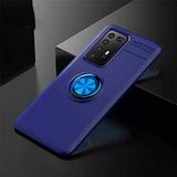 Nevarium Huawei P40 Pro Uyumlu Kılıf Yüzüklü Silikon Range - Mavi