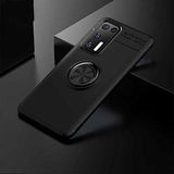 Nevarium Huawei P40 Uyumlu Kılıf Yüzüklü Silikon Range - Siyah
