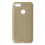 Nevarium Huawei P9 Lite 2017 Mini Kılıf Yumuşak Dokulu Silikon Premium - Gold