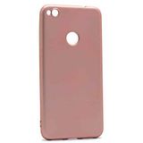Nevarium Huawei P9 Lite 2017 Uyumlu Kılıf Silikon Yumuşak Dokulu Premium- Rose Gold