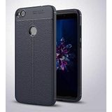 Nevarium Huawei P9 Lite Mini Uyumlu Kılıf Deri Dokulu Kamera Korumalı Silikon - Lacivert