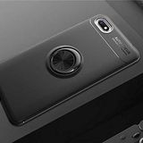 Nevarium Huawei Y5 2018 Uyumlu Kılıf Yüzüklü Silikon Range - Siyah