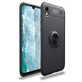Nevarium Huawei Y5 2019 Uyumlu Kılıf Yüzüklü Silikon Range - Siyah