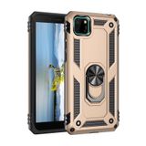 Nevarium Huawei Y5P Kılıf Tank Yüzüklü Yüksek Korumalı Silikon Sofya - Gold
