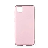 Nevarium Huawei Y5P Uyumlu Kılıf Silikon Yumuşak Dokulu Premium- Rose Gold