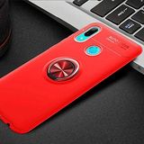 Nevarium Huawei Y6 2019 Uyumlu Kılıf Yüzüklü Silikon Range - Kırmızı