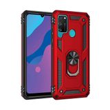 Nevarium Huawei Y6P Kılıf Tank Yüzüklü Yüksek Korumalı Silikon Sofya - Kırmızı