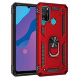 Nevarium Huawei Y6P Uyumlu Kılıf Tank Yüzüklü Silikon Kapak - Kırmızı