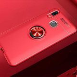 Nevarium Huawei Y7 Prime 2019 Uyumlu Kılıf Yüzüklü Silikon Range - Kırmızı