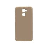 Nevarium Huawei Y7 Prime Uyumlu Kılıf Silikon Yumuşak Dokulu Premium- Gold