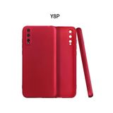 Nevarium Huawei Y8P Kılıf Yumuşak Dokulu Silikon Premium - Bordo
