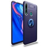 Nevarium Huawei Y9 Prime 2019 Uyumlu Kılıf Yüzüklü Silikon Range - Mavi