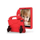Nevarium iPad 2 9.7 inç Uyumlu Kılıf Standlı Çocuk Tablet Uyumlu Kılıfı Like - Kırmızı