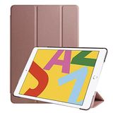 Nevarium iPad Pro 12.9 inç (2020) Tablet Uyumlu Kılıf Smart Cover Standlı Slim Tablet Uyumlu Kılıfı - Rose Gold