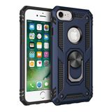 Nevarium iPhone 7 Uyumlu Kılıf Tank Yüzüklü Silikon Kapak - Lacivert