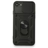 Nevarium iPhone 8 Pars Lens Yüzüklü Standlı Silikon Kılıf