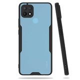 Nevarium Oppo A15 Uyumlu Kılıf Arkası Mat Kamera Korumalı Silikon - Siyah