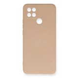 Nevarium Oppo A15 Uyumlu Kılıf Nano içi Kadife Silikon - Pudra