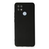 Nevarium Oppo A15 Uyumlu Kılıf Yumuşak Dokulu Silikon - Siyah