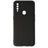 Nevarium Oppo A31 Kılıf Yumuşak Dokulu Silikon Premium - Siyah