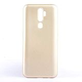 Nevarium Oppo A5 2020 Uyumlu Kılıf Silikon Yumuşak Dokulu Premium- Gold
