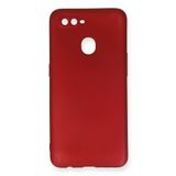 Nevarium Oppo AX7 Kılıf Yumuşak Dokulu Silikon Premium - Bordo