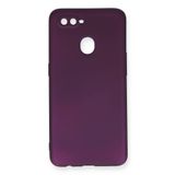 Nevarium Oppo AX7 Kılıf Yumuşak Dokulu Silikon Premium - Mürdüm