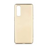 Nevarium Oppo Reno 3 Pro 5G Uyumlu Kılıf Silikon Yumuşak Dokulu Premium- Gold