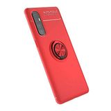 Nevarium Oppo Reno 3 Pro 5G Uyumlu Kılıf Yüzüklü Silikon Range - Kırmızı