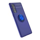 Nevarium Oppo Reno 3 Pro 5G Uyumlu Kılıf Yüzüklü Silikon Range - Mavi