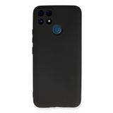 Nevarium Realme C25s Uyumlu Kılıf Yumuşak Dokulu Silikon First - Siyah