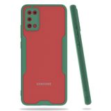 Nevarium Samsung Galaxy A02S Uyumlu Kılıf Mat Kamera Korumalı Silikon Platin - Yeşil