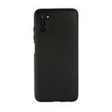 Nevarium Samsung Galaxy A02S Uyumlu Kılıf Yumuşak Dokulu Silikon First - Siyah