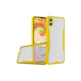 Nevarium Samsung Galaxy A04 Kılıf Kamera Korumalı Arkası Mat Platin Silikon