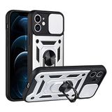 Nevarium Samsung Galaxy A04 Kılıf Lens Sürgülü Yüzüklü Tank Silikon Pars