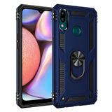 Nevarium Samsung Galaxy A10S Uyumlu Kılıf Tank Yüzüklü Silikon Kapak - Lacivert